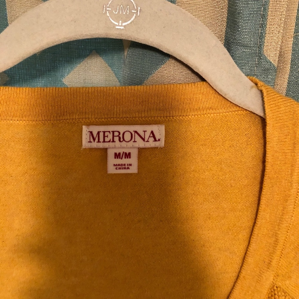 Mustard cardigan from Target